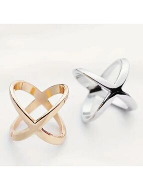 Scarf Ring Clips Stylish Multifunctional Cross Clips for shirts or Curtains